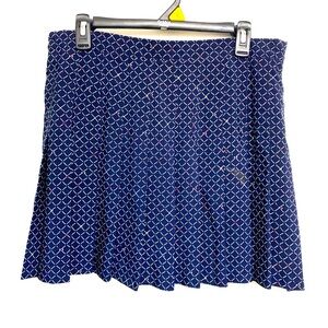 Tail navy pattern pleated tennis skirt Sz 16